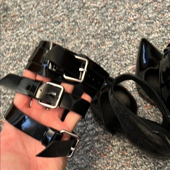 Black Women's High Heel Shoes - Picture 8 of 11